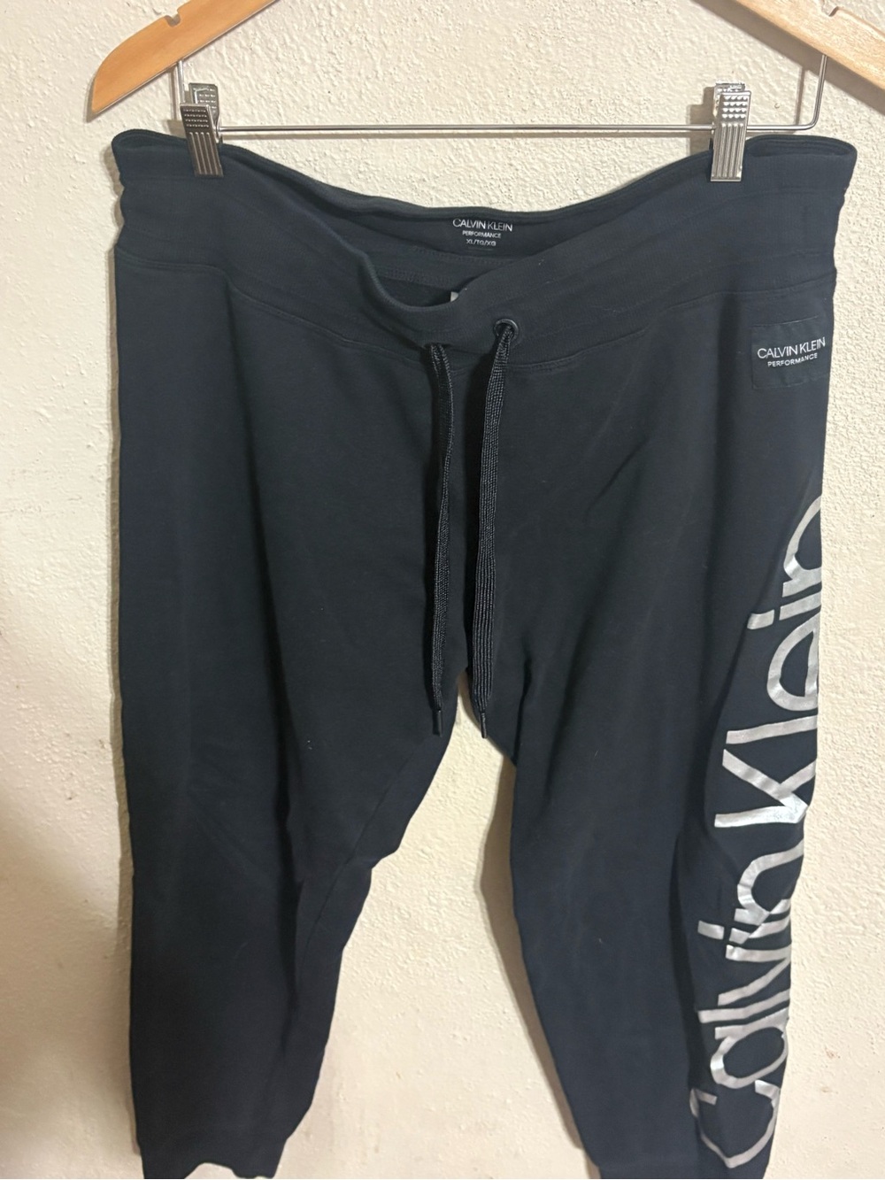 Calvin Klein Performance Black Joggers with Side Logo